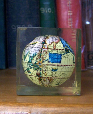 Stella Nova Swivel & Tilt Mini Globe Antique Political Blue Physical 4" RM2595 