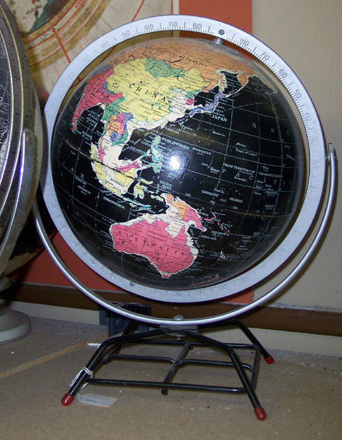 非常に高い品質 Globes Antique Oceans Black アンティーク雑貨