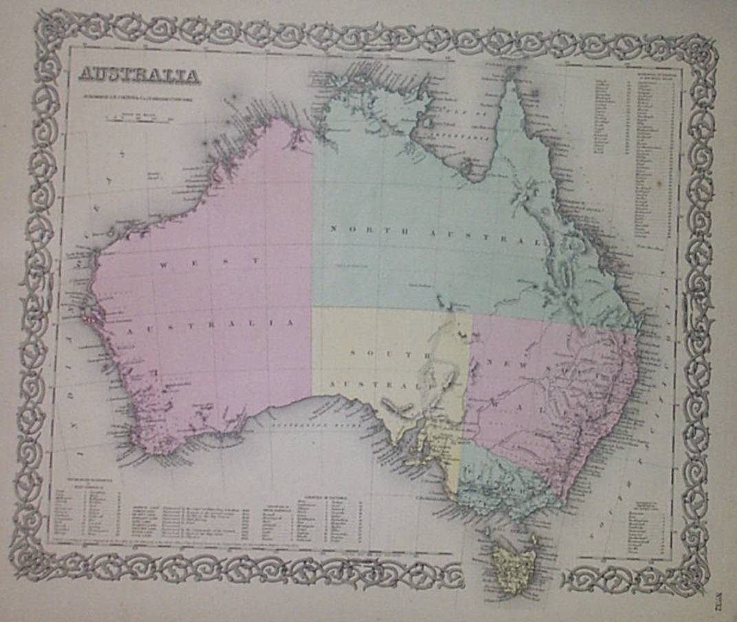 Maps Antique Continent Australia